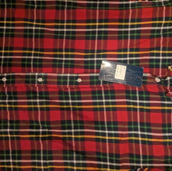 Plaid Short Shirt Sleeve Button - Picture 3 of 4